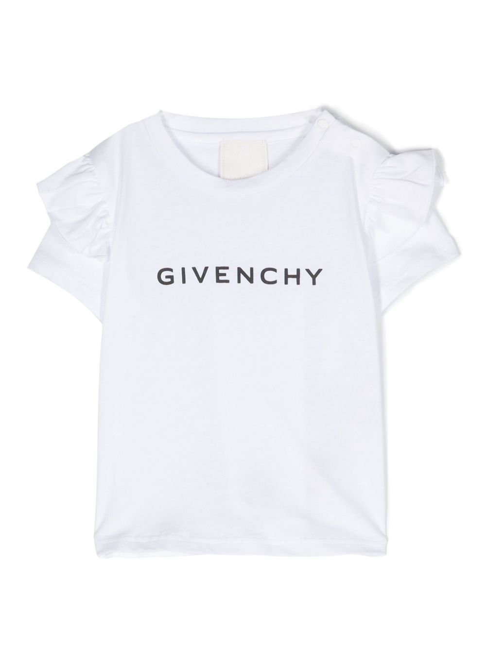 Givenchy Kids logo印花棉T恤 - 白色