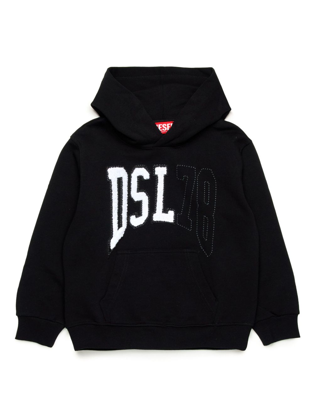 Diesel Kids Sboxthood Over 连帽衫 - 黑色