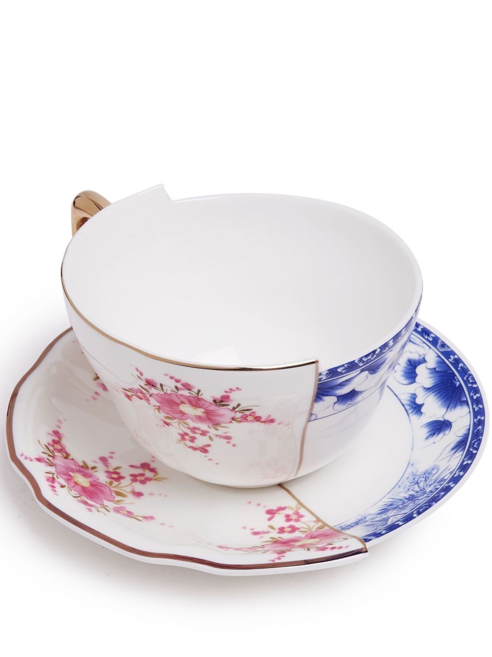 Seletti Hybrid Zenobia 带茶碟茶杯 - 白色