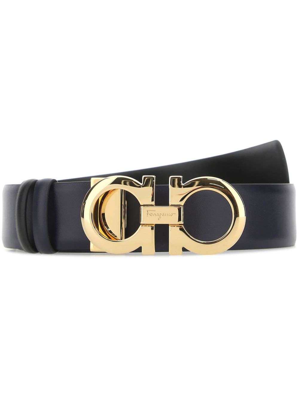 Ferragamo Double Gancini腰带 - 蓝色