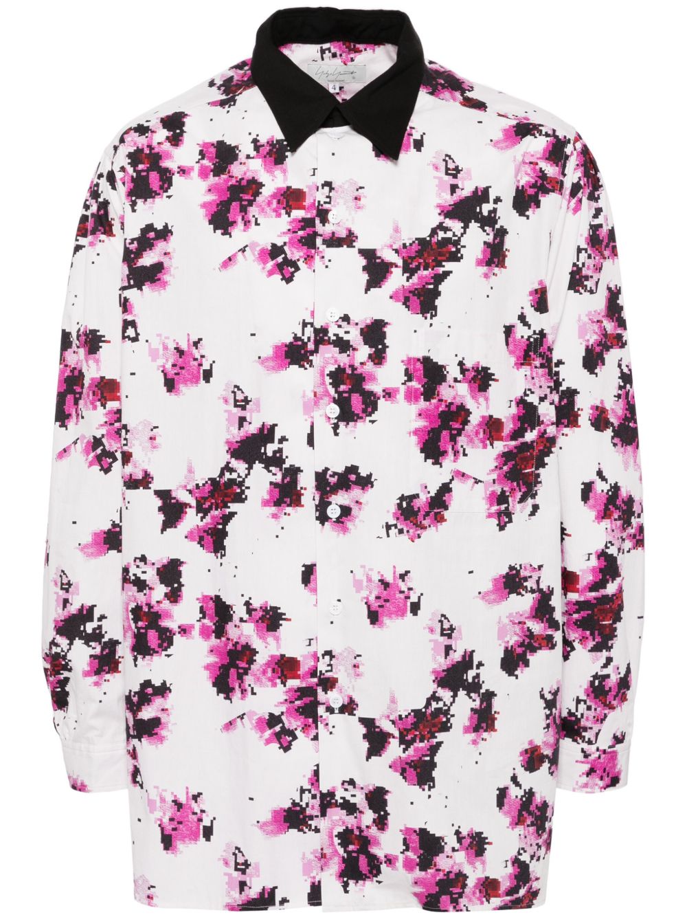 Yohji Yamamoto Khadi Flower 印花衬衫 - 白色