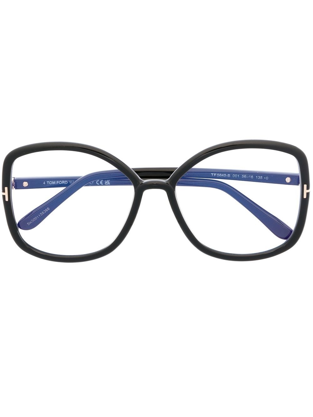 TOM FORD Eyewear 汤姆福特眼镜系列 FT5845B 超大镜框眼镜 - 黑色