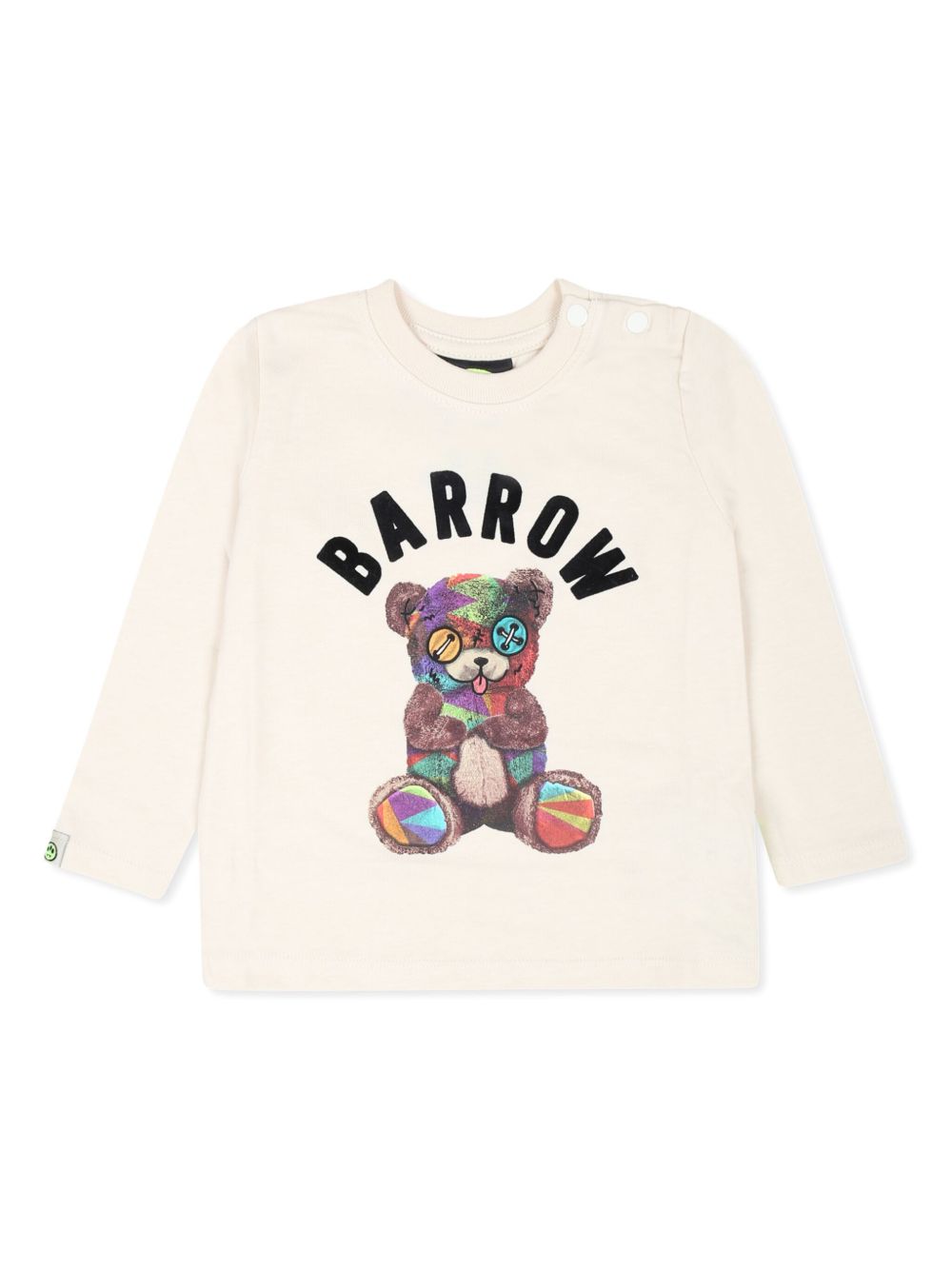 Barrow kids logo印花棉T恤 - 中性色