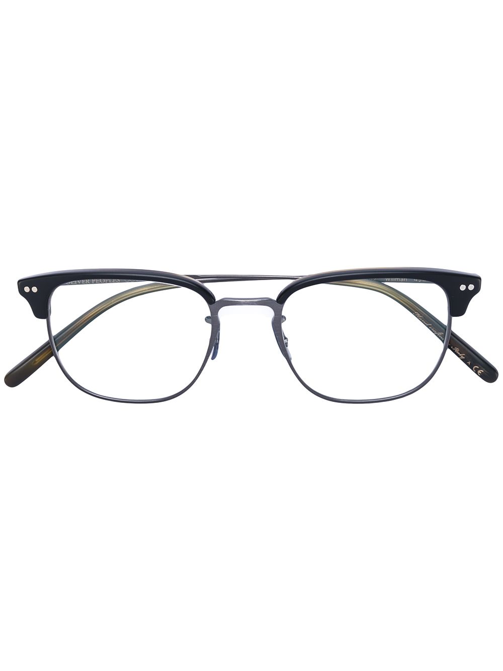 Oliver Peoples Willman D-frame眼镜 - 黑色