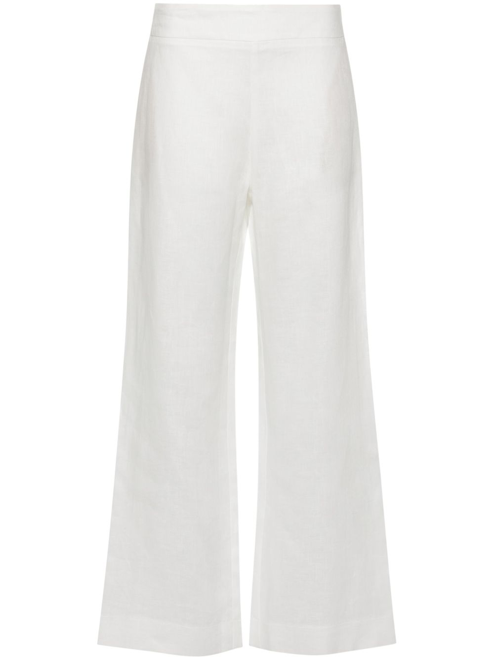 Ermanno Scervino 亚麻直筒裤 - 白色