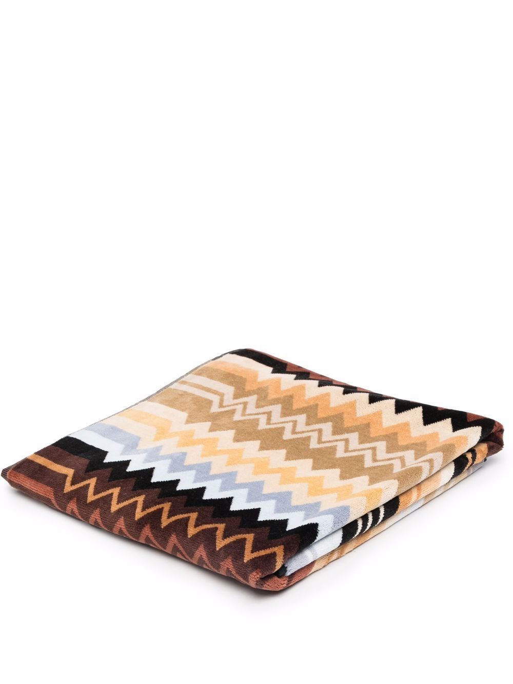 Missoni Home Giacomo 大号毛巾 - 褐色