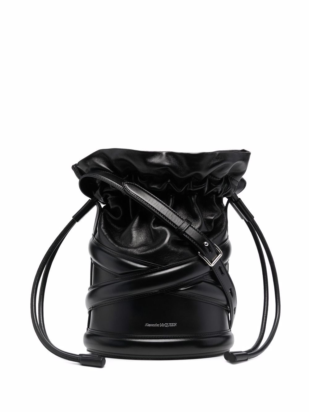Alexander McQueen 亚历山大·麦昆 The Soft Curve 水桶包 - 黑色