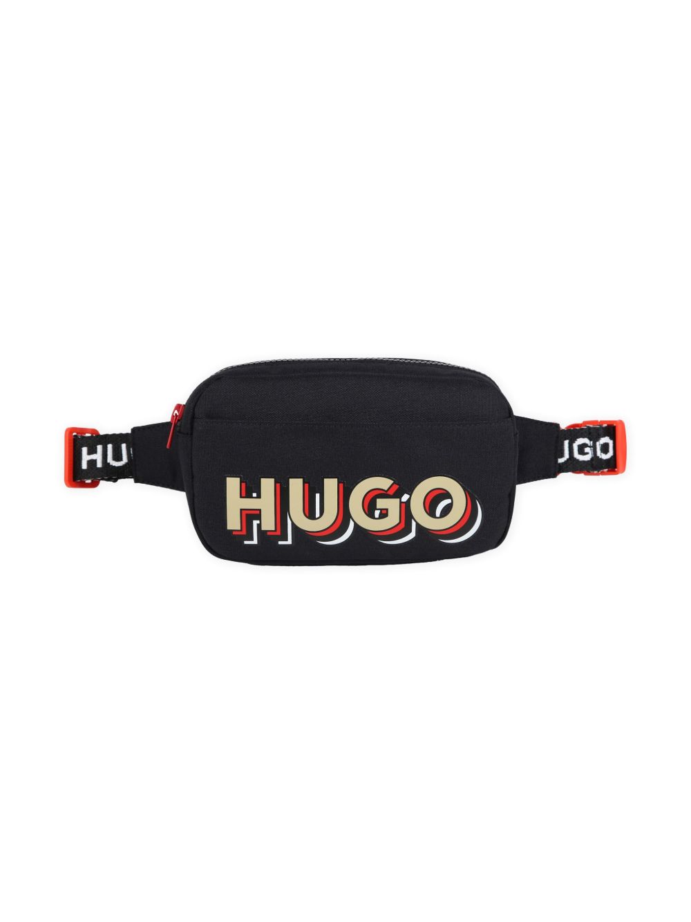HUGO KIDS logo印花腰包 - 黑色