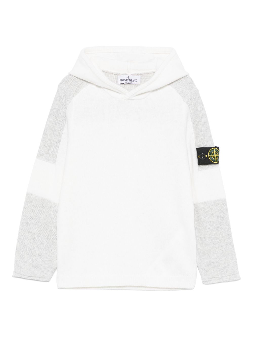 Stone Island Junior 罗盘徽章连帽衫 - 中性色