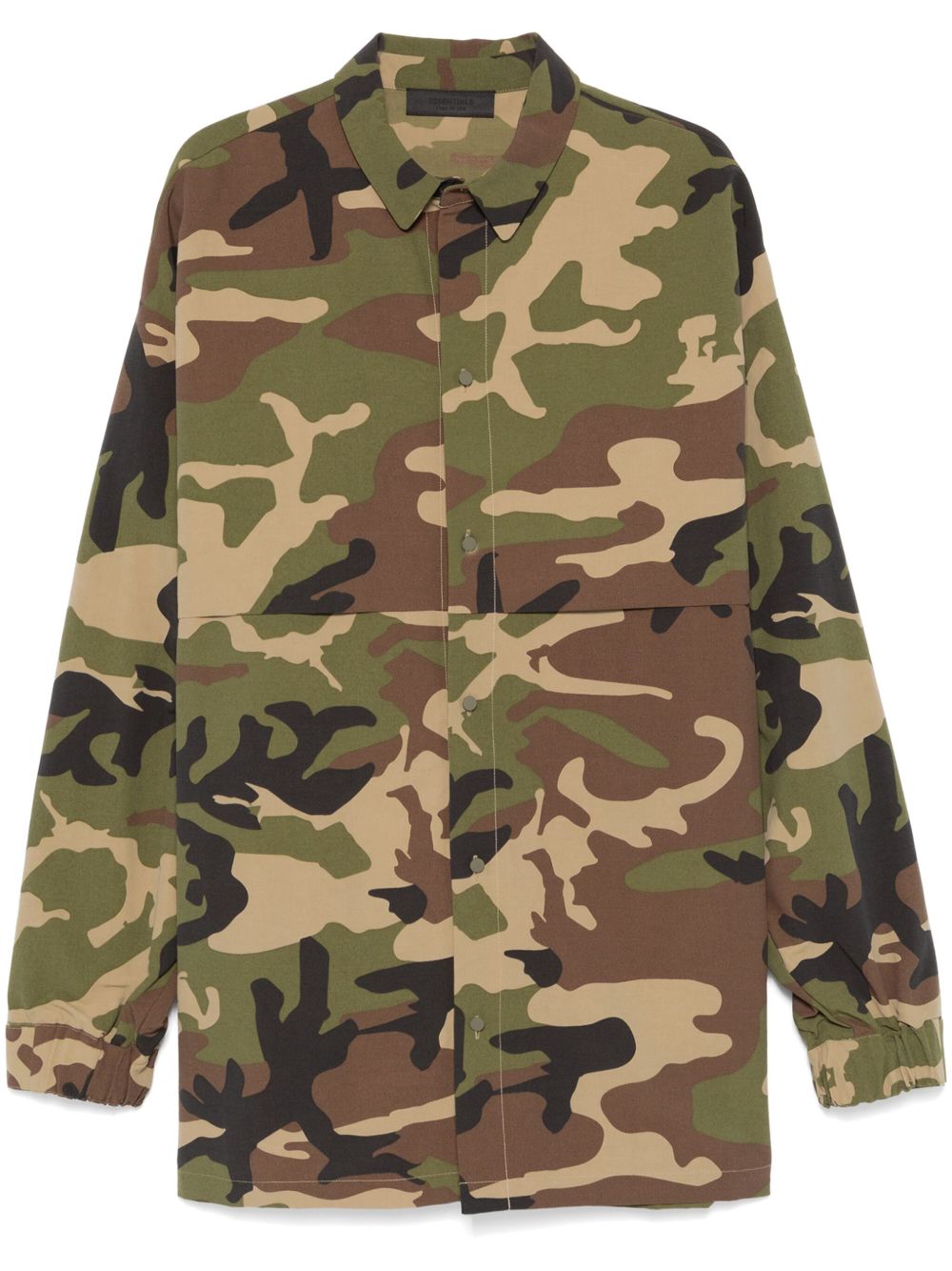 FEAR OF GOD ESSENTIALS 迷彩夹克式衬衫 - 绿色