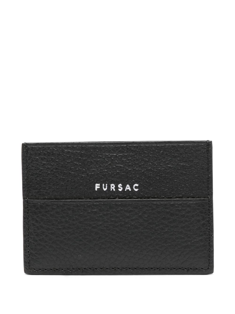 FURSAC logo标记皮质卡夹 - 黑色