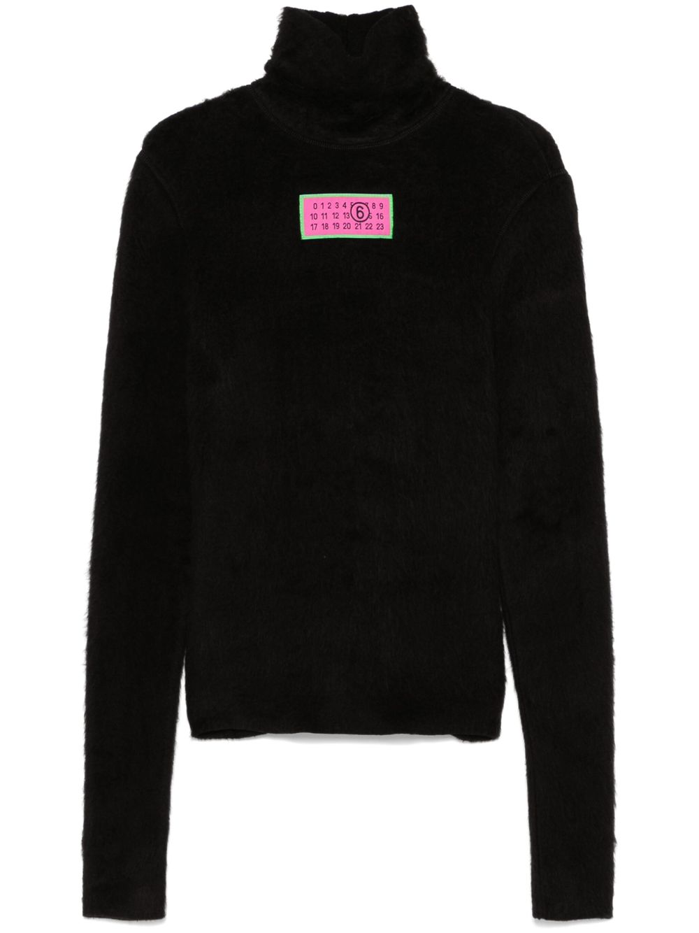 MM6 Maison Margiela 数字图案毛衣 - 黑色