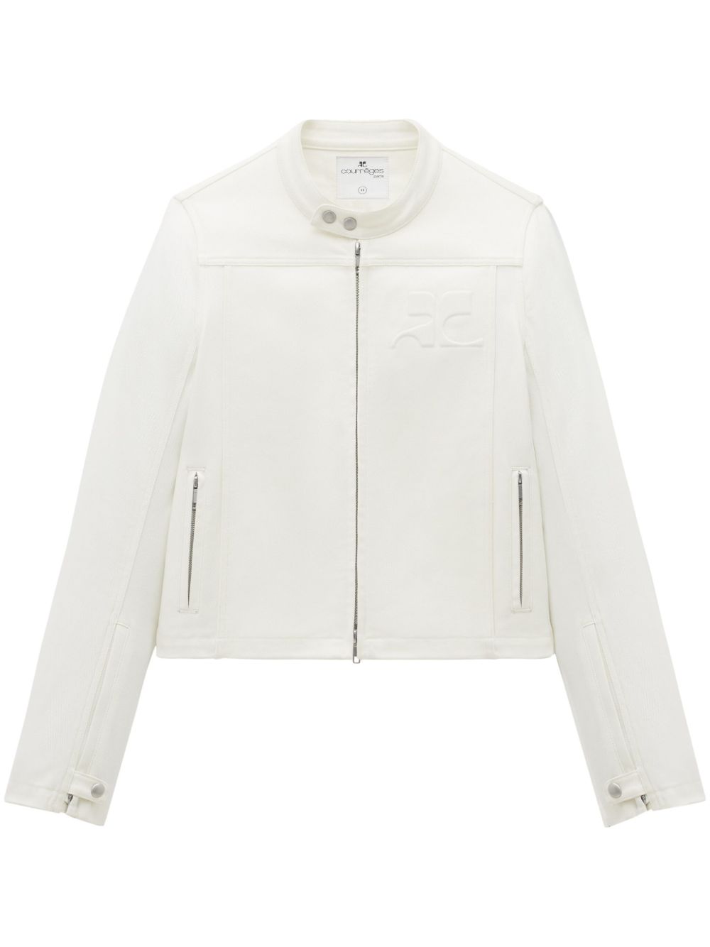 Courrèges Iconic 机车夹克 - 白色