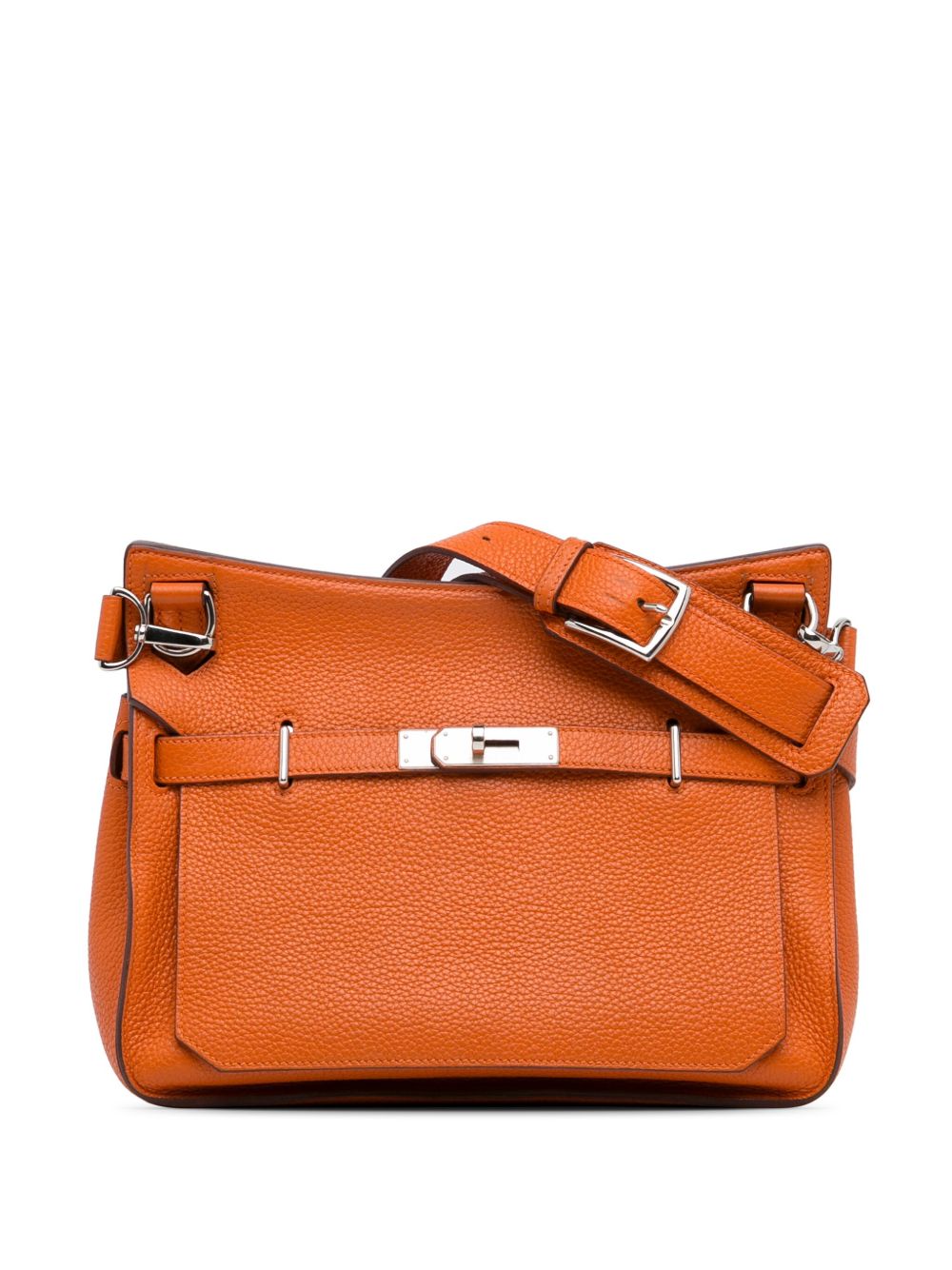 Hermès Pre-Owned Clemence Jypsiere 28 斜挎包（2008-2020年典藏款） - 橘色