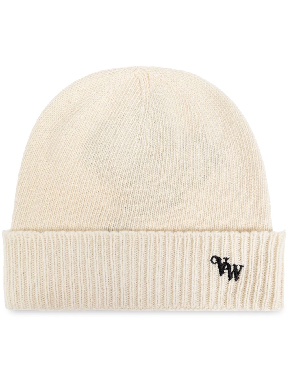 Vivienne Westwood logo刺绣羊绒套头帽 - 中性色