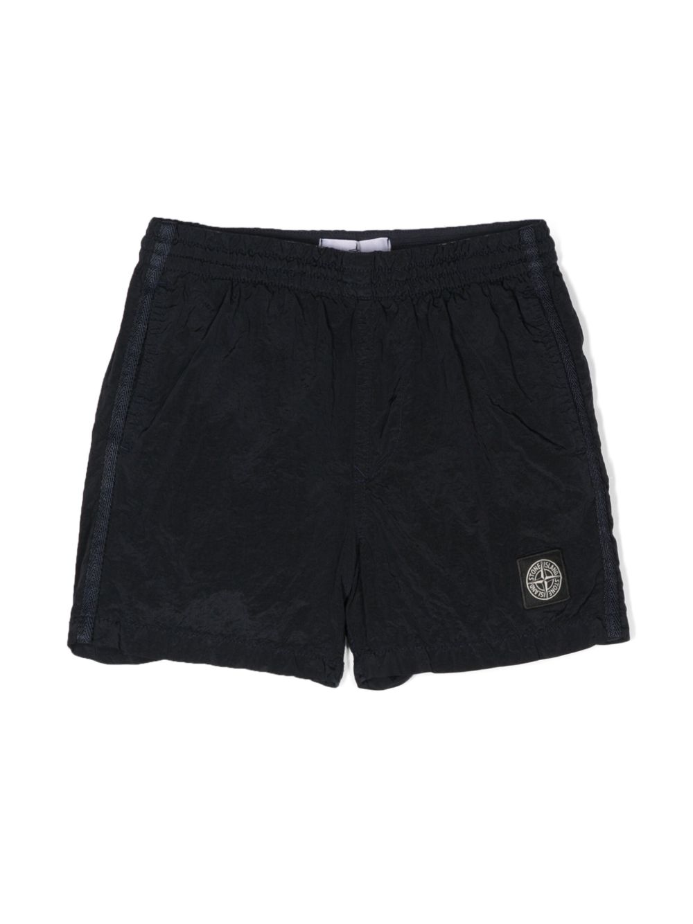 Stone Island Junior 罗盘图案泳裤 - 蓝色