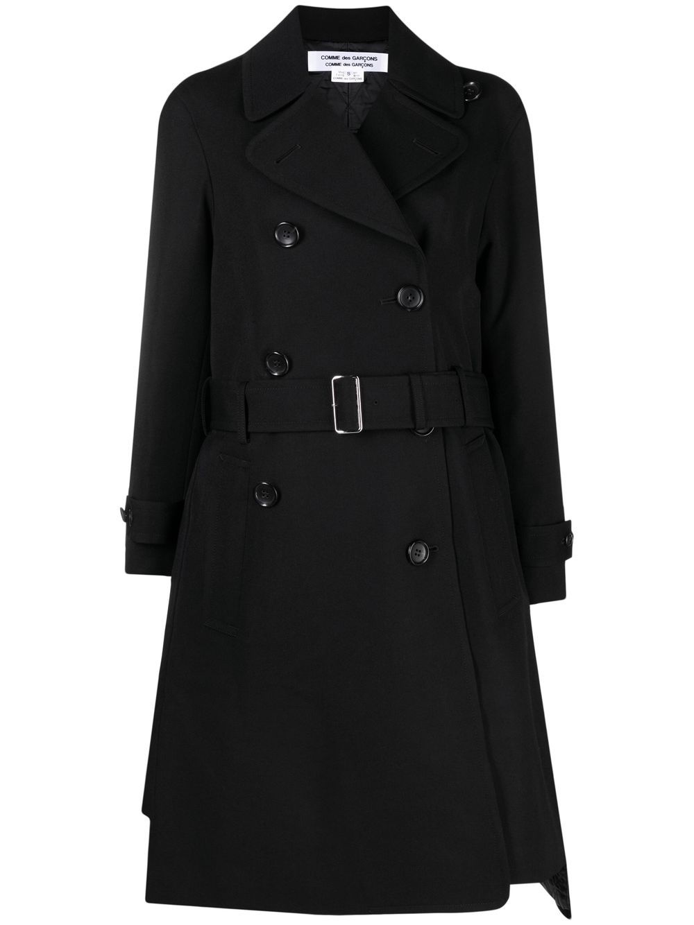 Comme Des Garçons Comme Des Garçons 双排扣外套 - 黑色