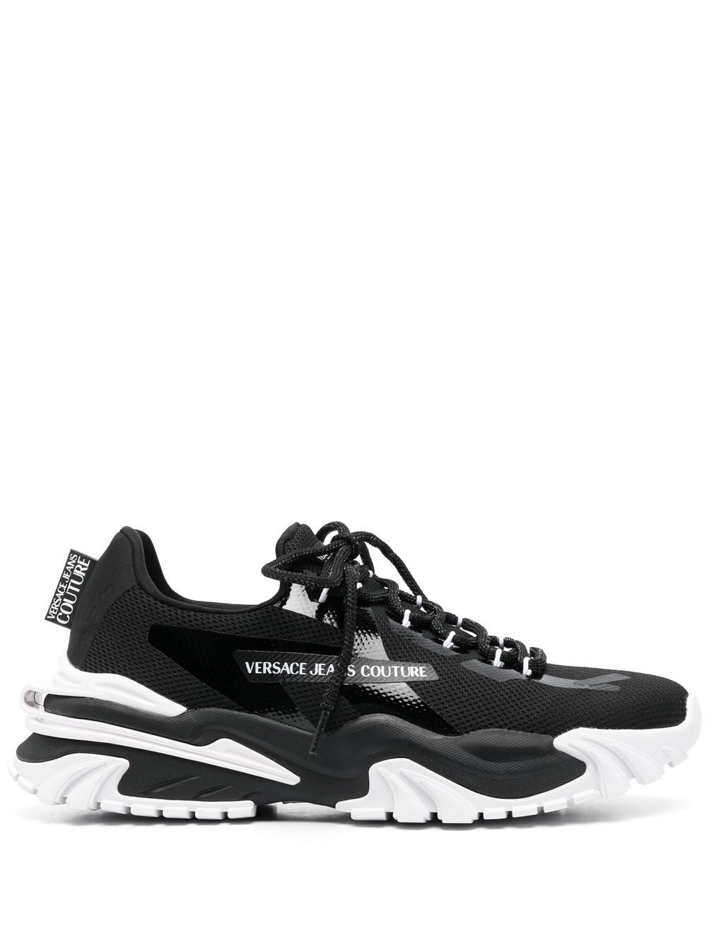 Versace Jeans Couture logo印花低帮运动鞋 - 黑色