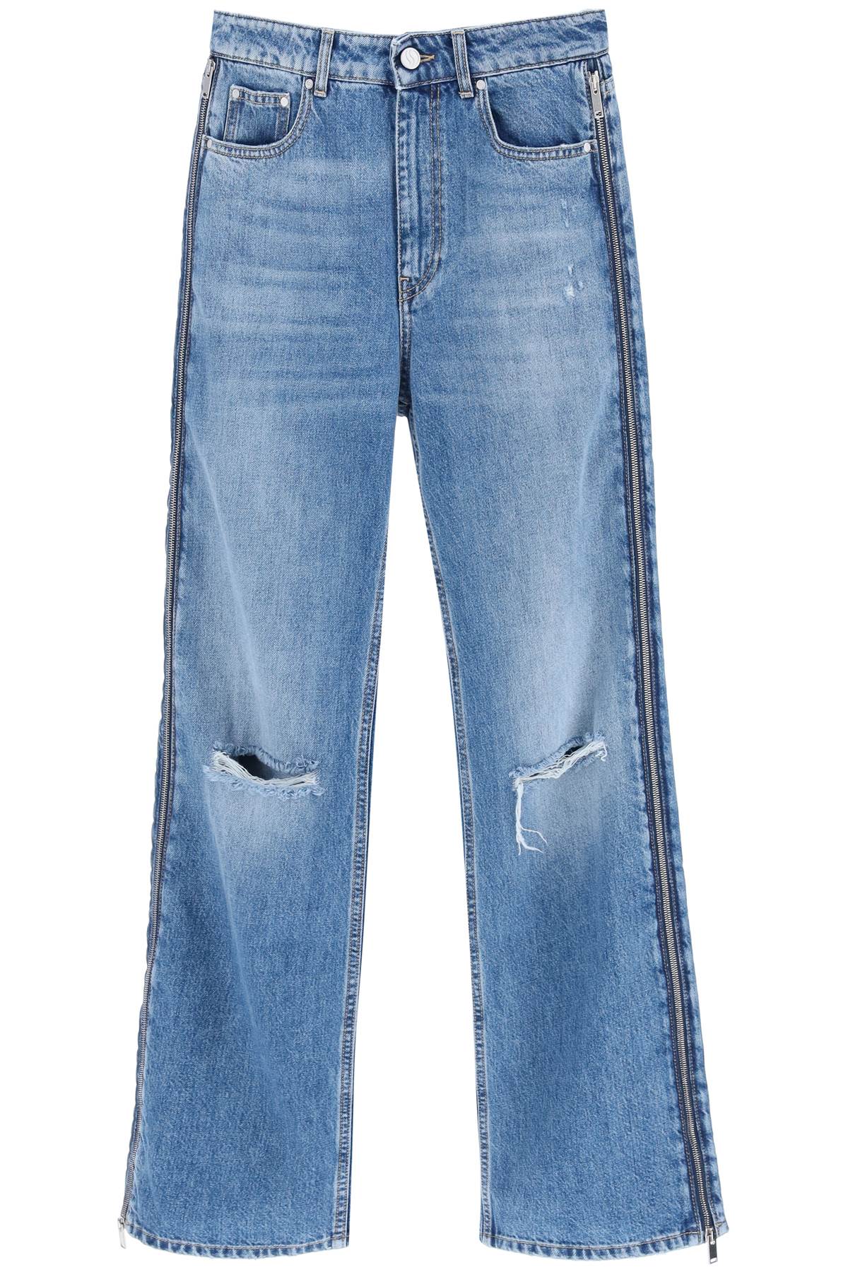 Stella McCartney Straight Leg Jeans With Zippers