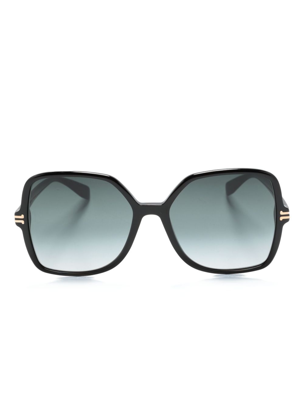 Marc Jacobs Eyewear 超大镜框太阳眼镜 - 黑色