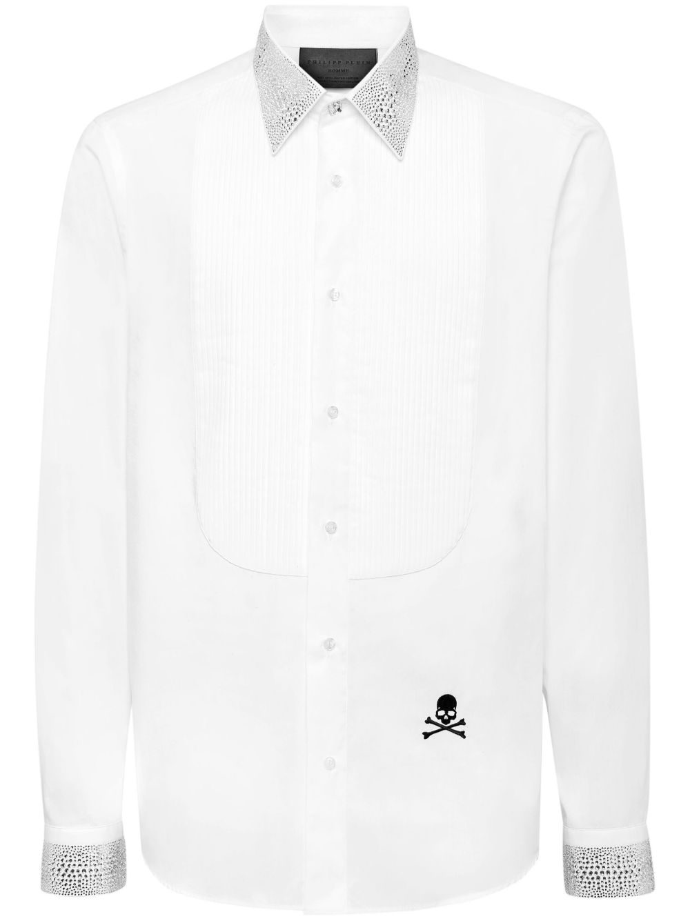 Philipp Plein Black Tie 衬衫 - 白色