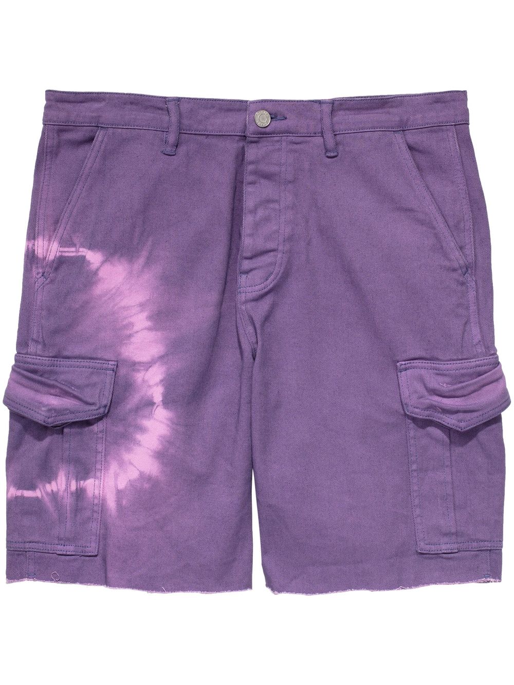 Purple Brand 扎染工装短裤 - 紫色