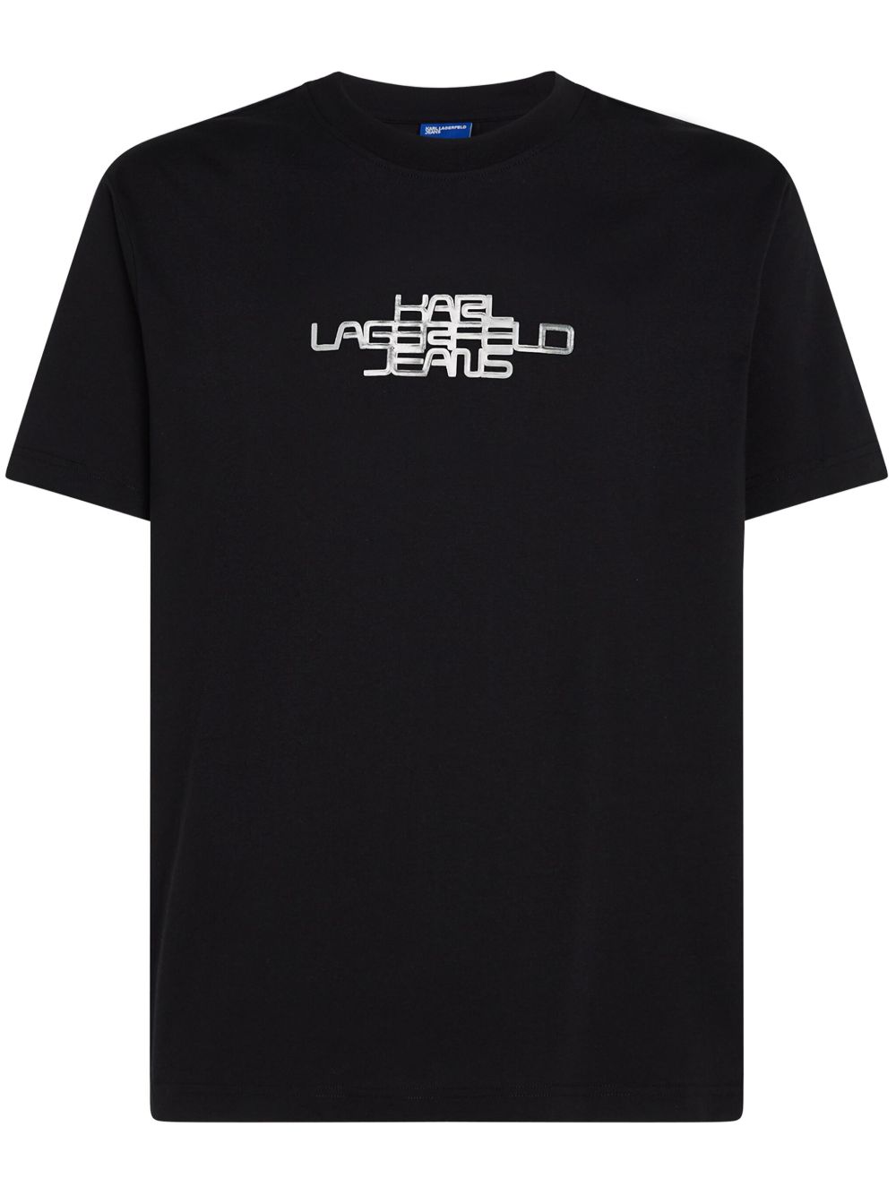 Karl Lagerfeld Jeans 箔纸logo T恤 - 黑色