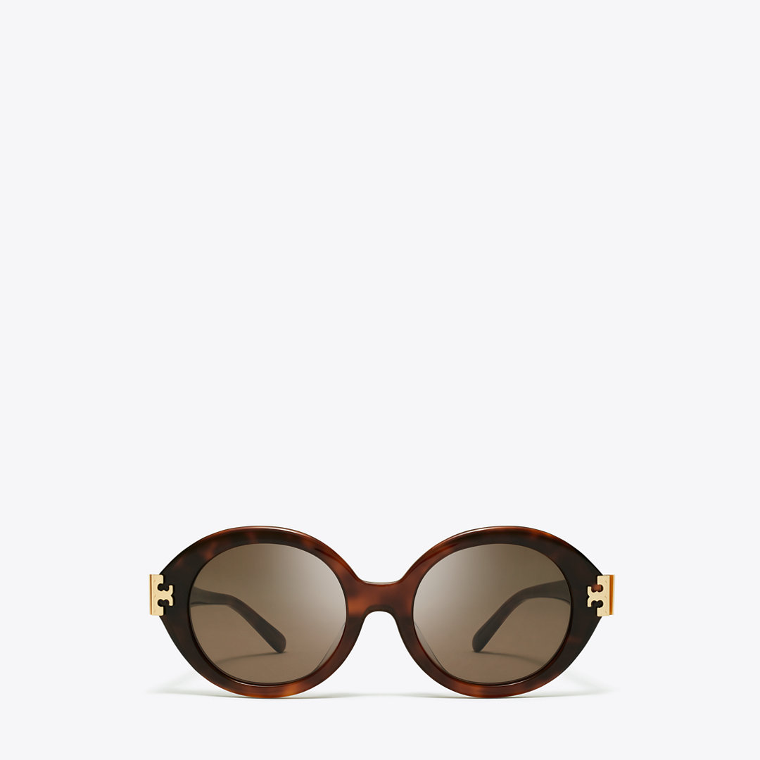 Tory Burch Eleanor Oval Sunglasses