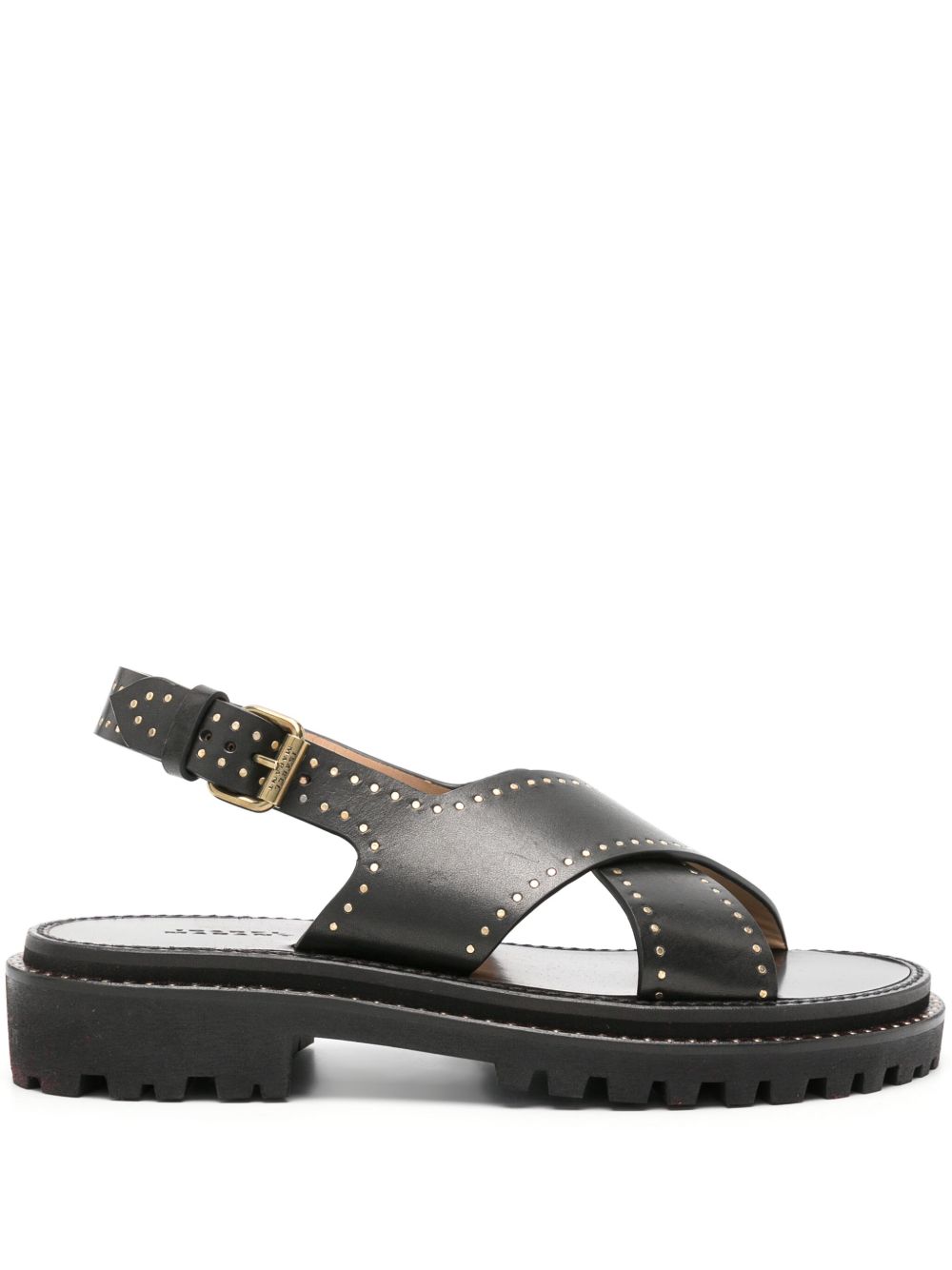 ISABEL MARANT Baem 铆钉皮质凉鞋 - 黑色
