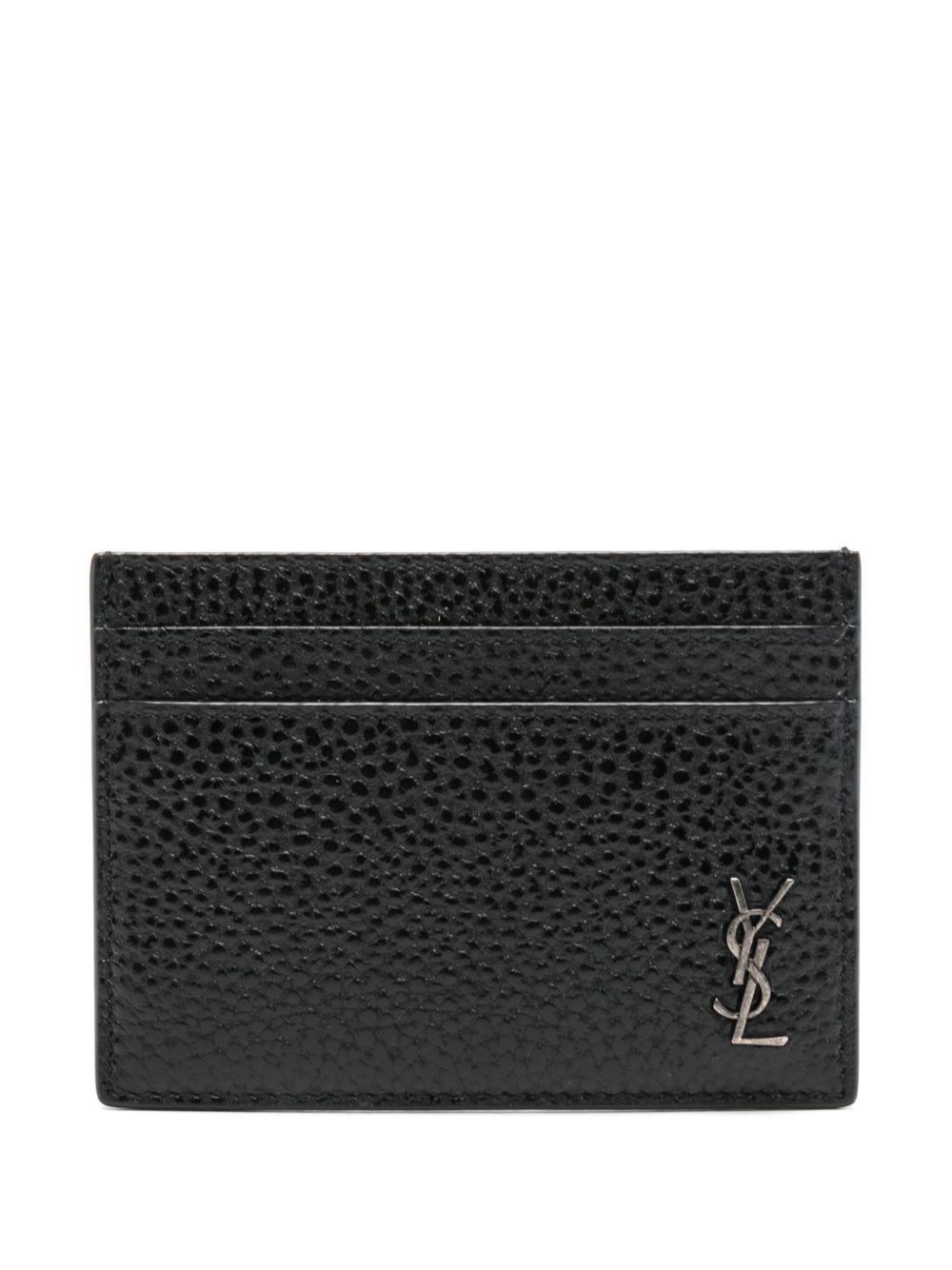 Saint Laurent Cassandre logo钱包 - 黑色