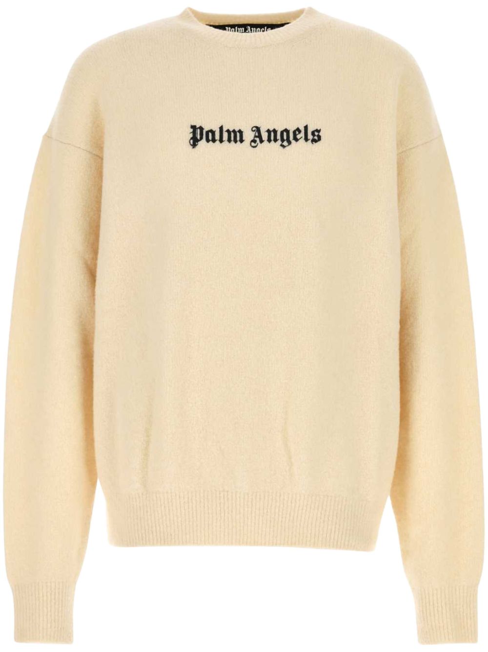 Palm Angels logo印花圆领毛衣 - 中性色