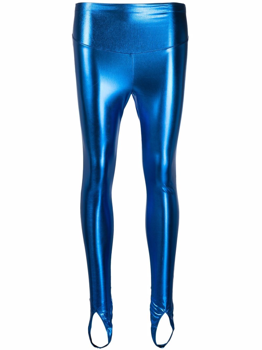 Maison Close Blue Angel 金属感打底裤 - 蓝色