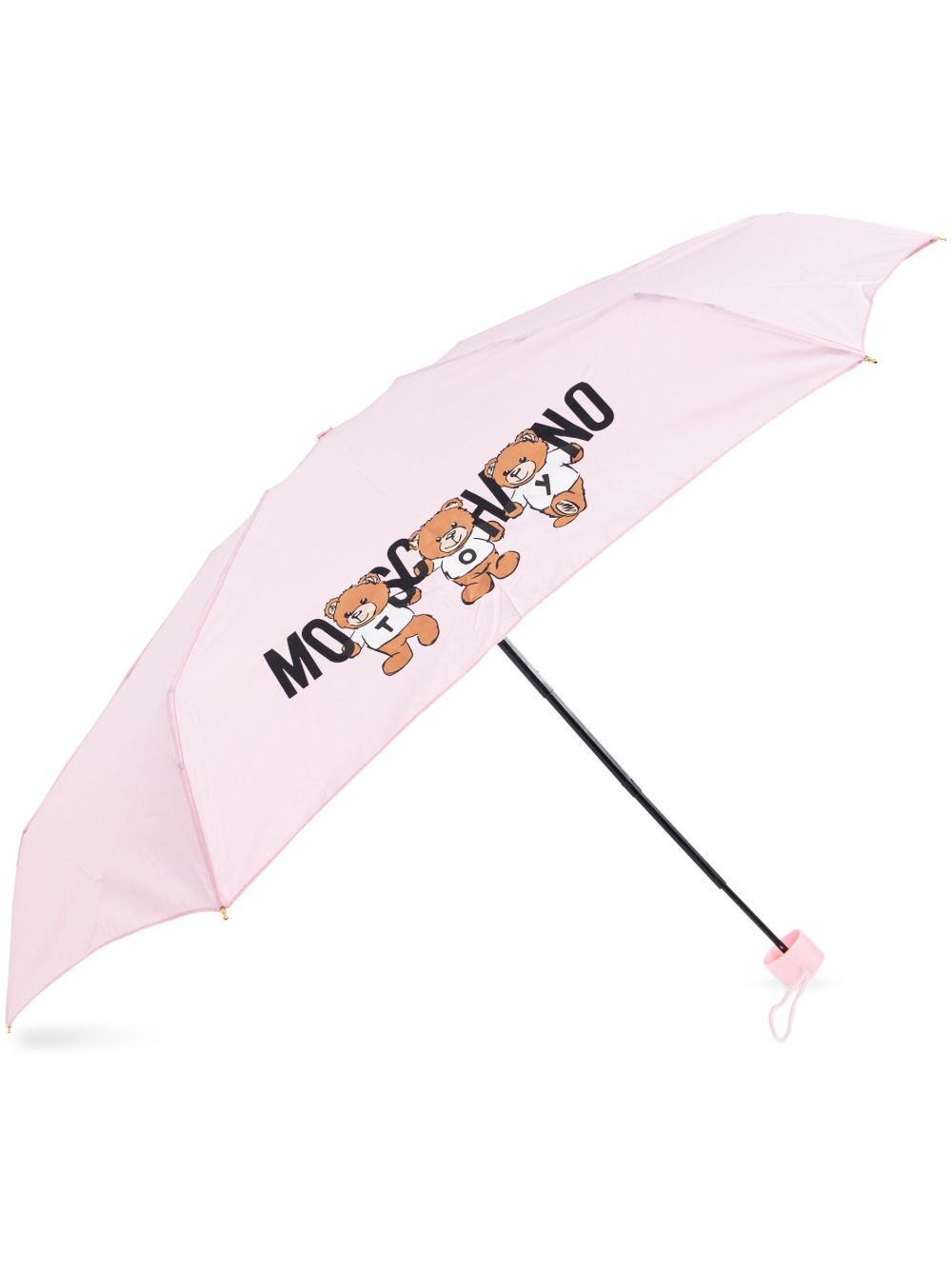 Moschino 泰迪熊logo印花轻便雨伞 - 粉色