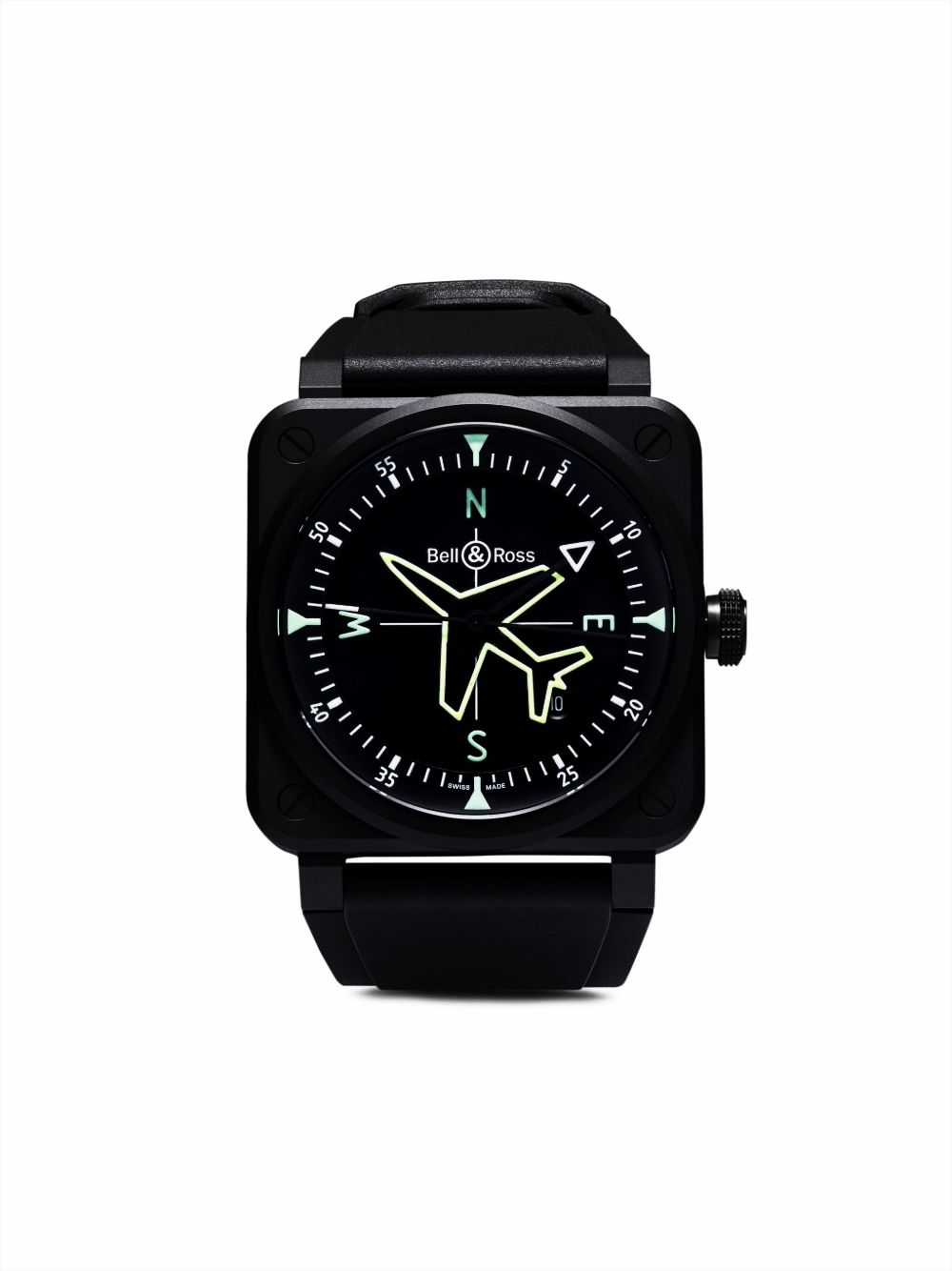 Bell & Ross BR 03 Gyrocompass 41 毫米腕表 - 黑色