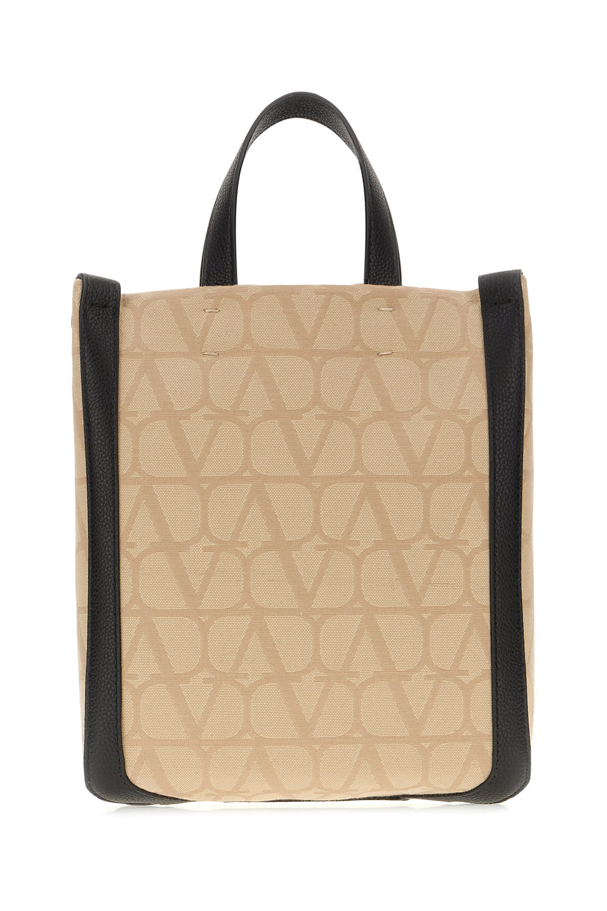 Valentino Garavani 米色 Toile Iconographe 帆布手提包