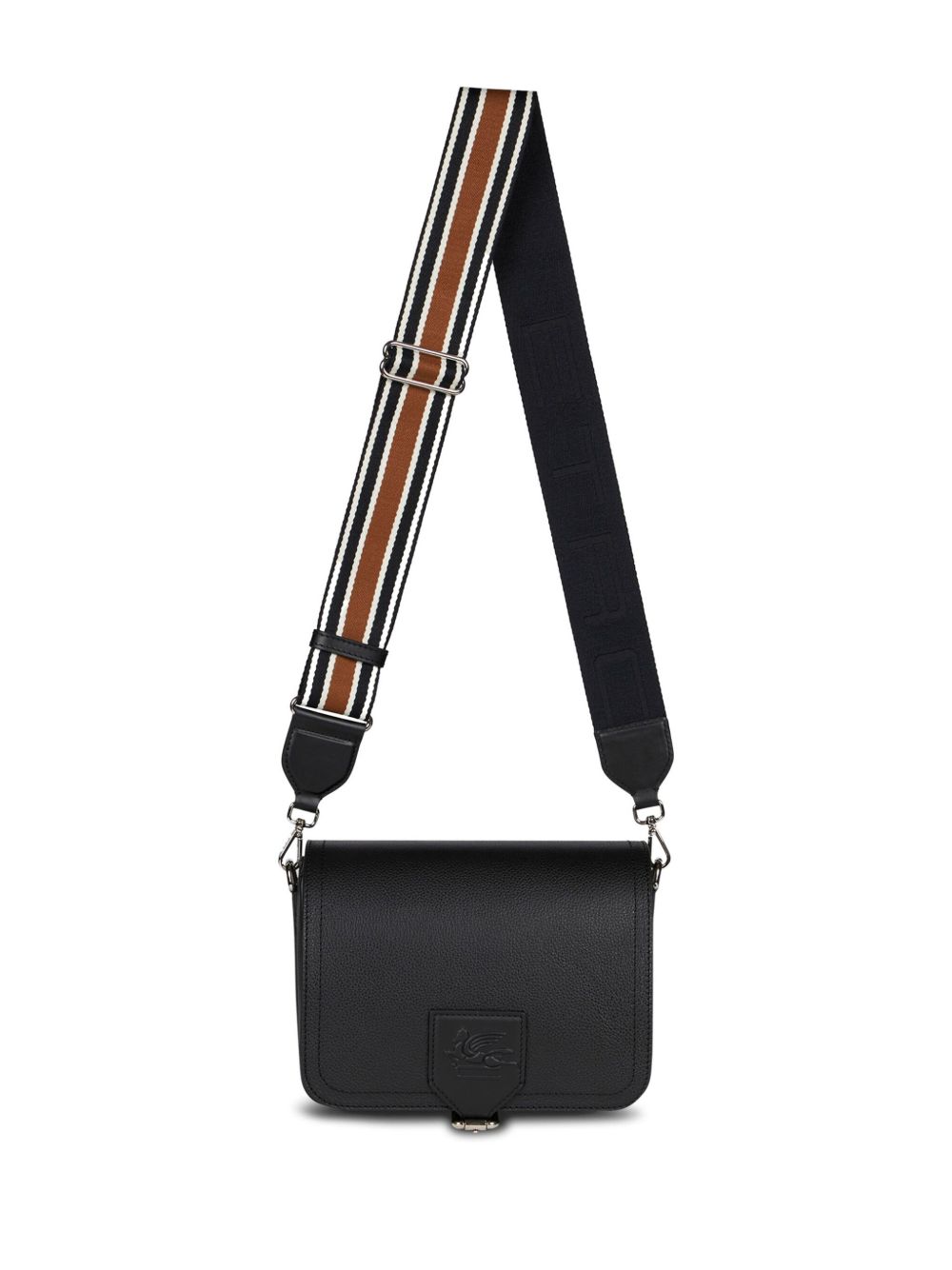 ETRO Essential 小号皮质邮差包 - 黑色