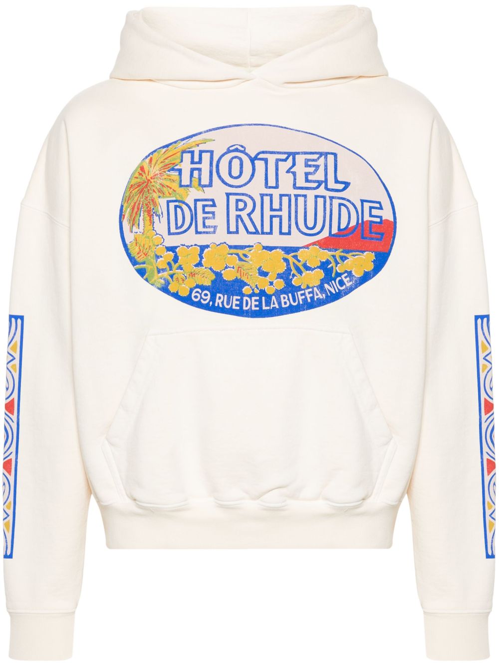 RHUDE Hotel 棉连帽衫 - 白色