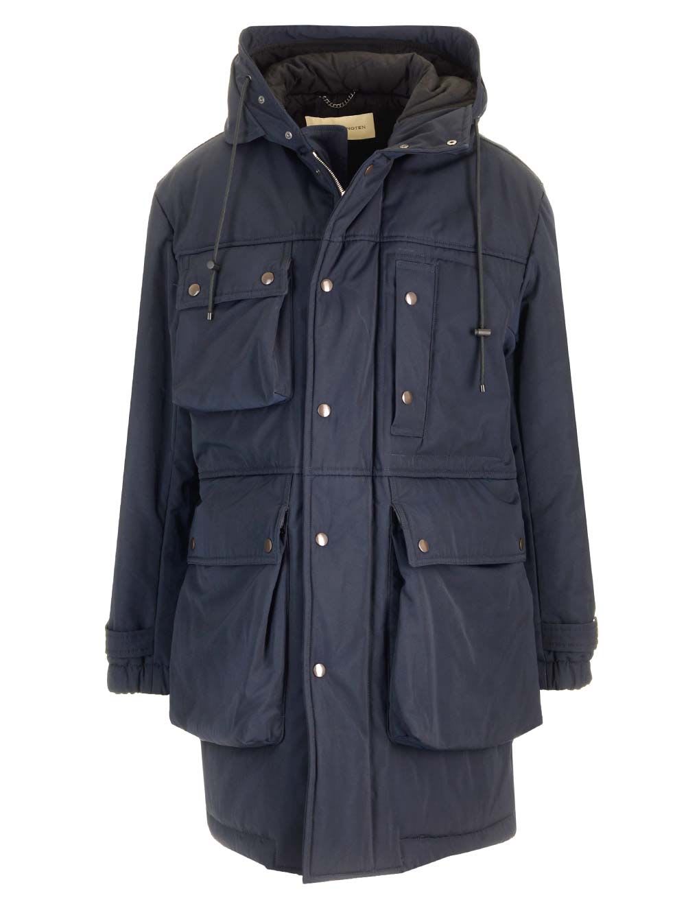 Dries Van Noten roos Parka Coat