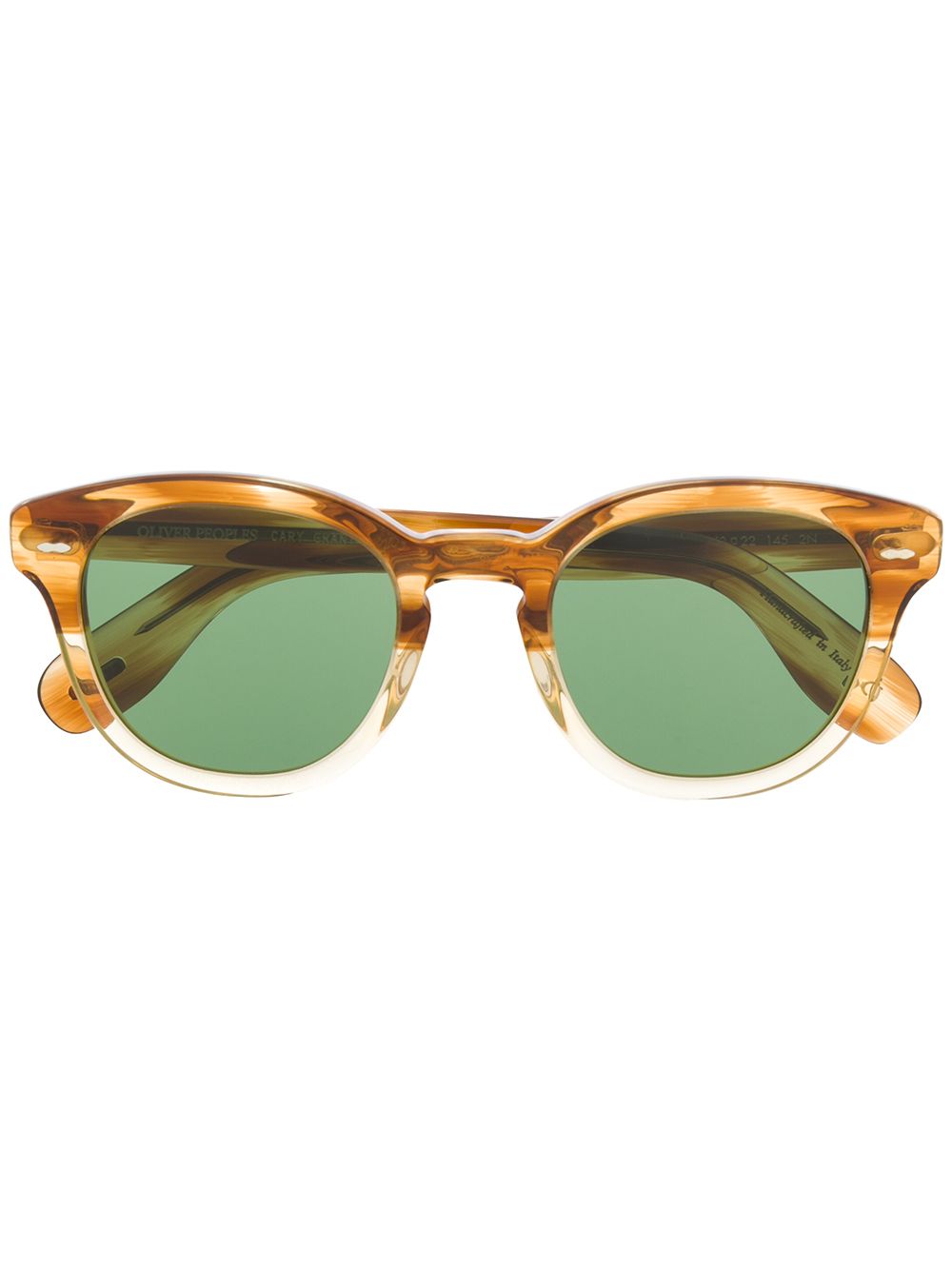 Oliver Peoples 玳瑁纹细节太阳眼镜 - 中性色