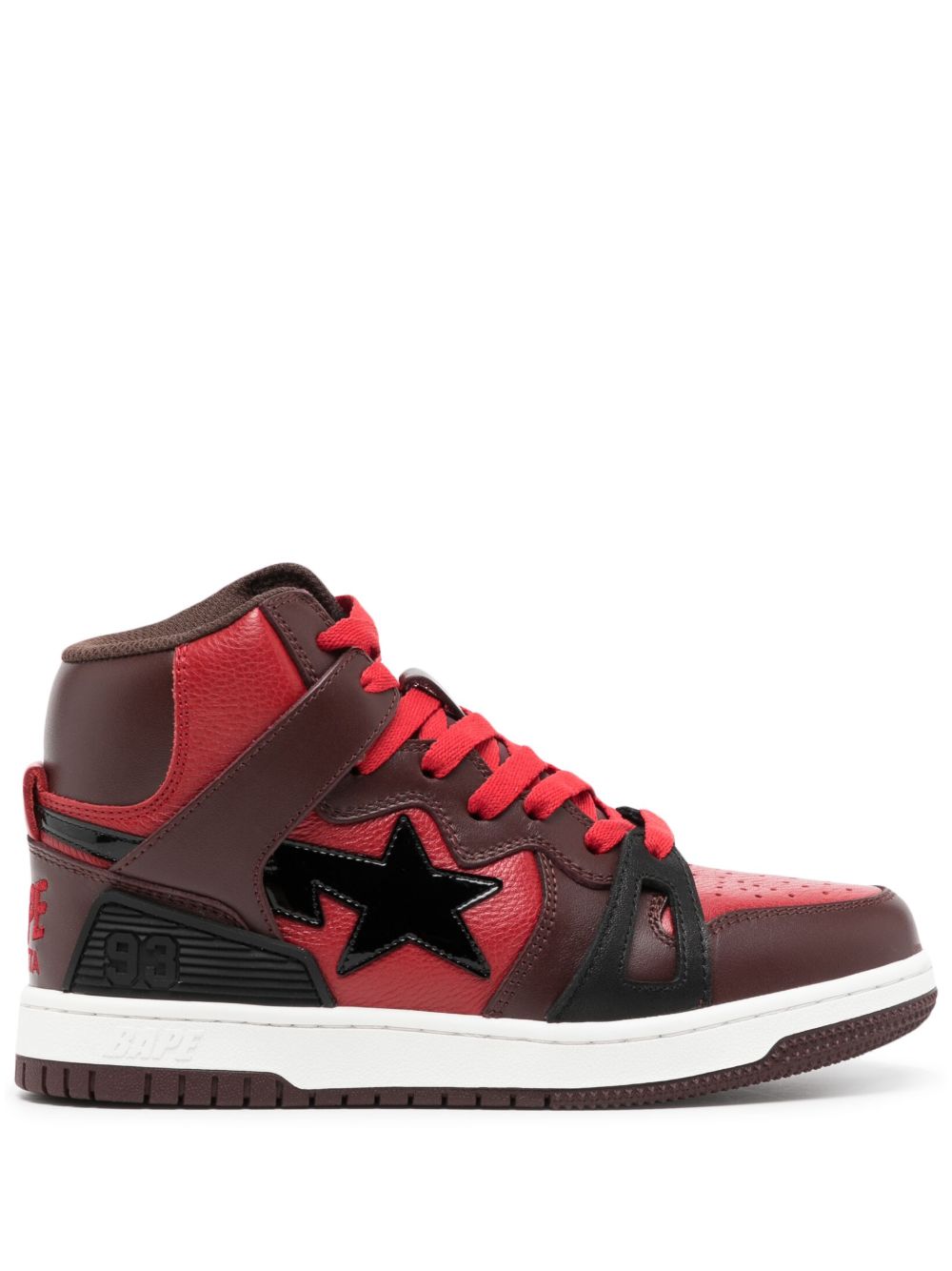 A BATHING APE® BAPE STA Mid 运动鞋 - 红色