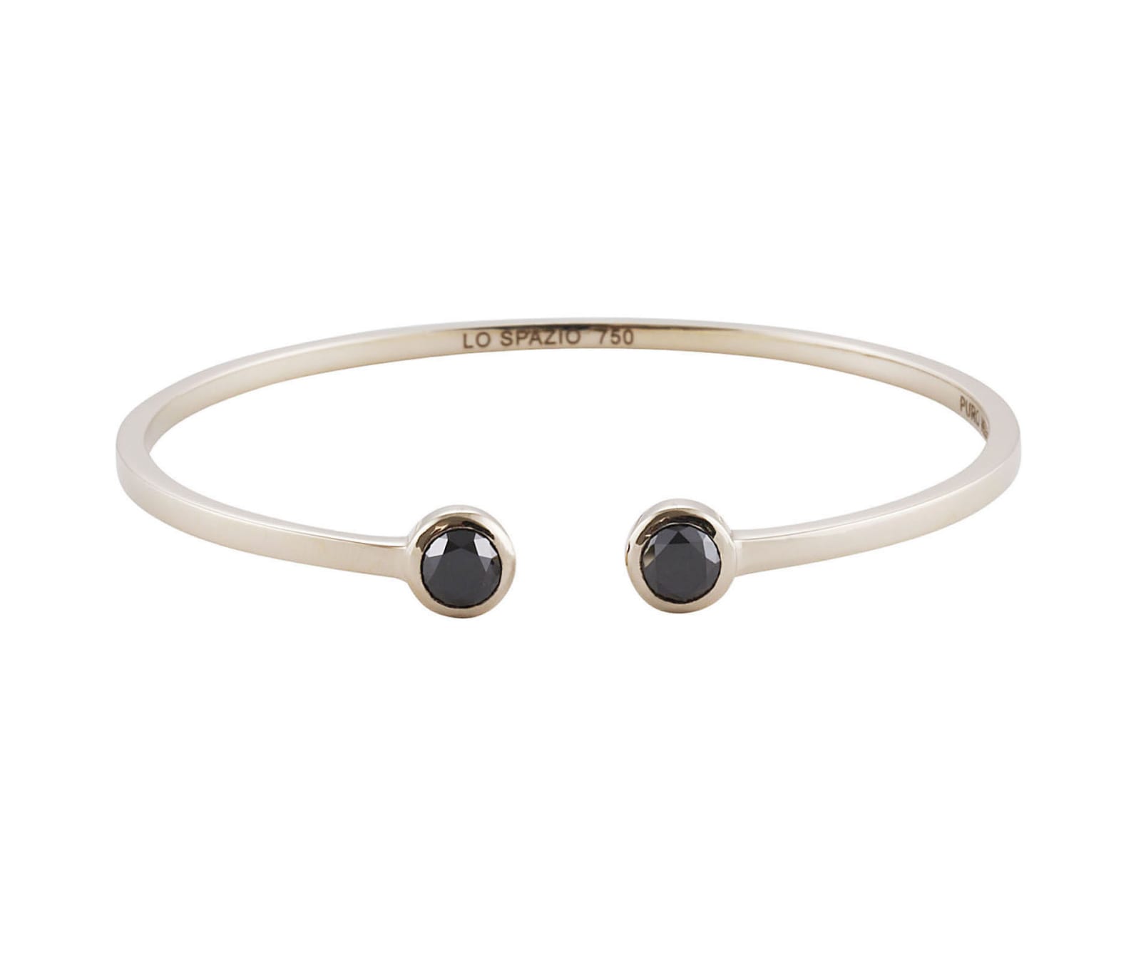 Lo Spazio Jewelry Lo Spazio Black Diamond Bangle
