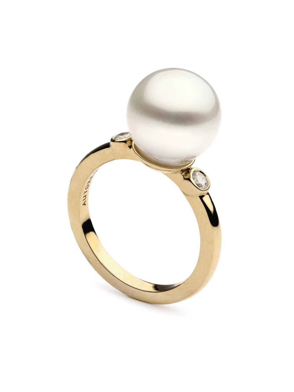 AUTORE MODA 9K黄金 Allegra 南洋珍珠戒指 - 金色
