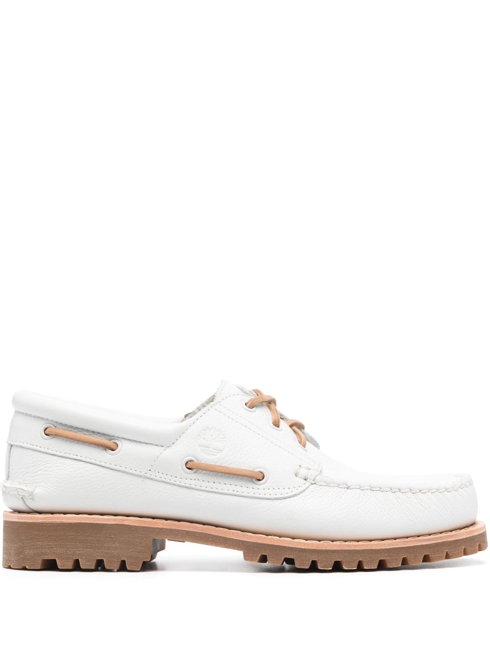 Timberland 皮质帆船鞋 - 白色