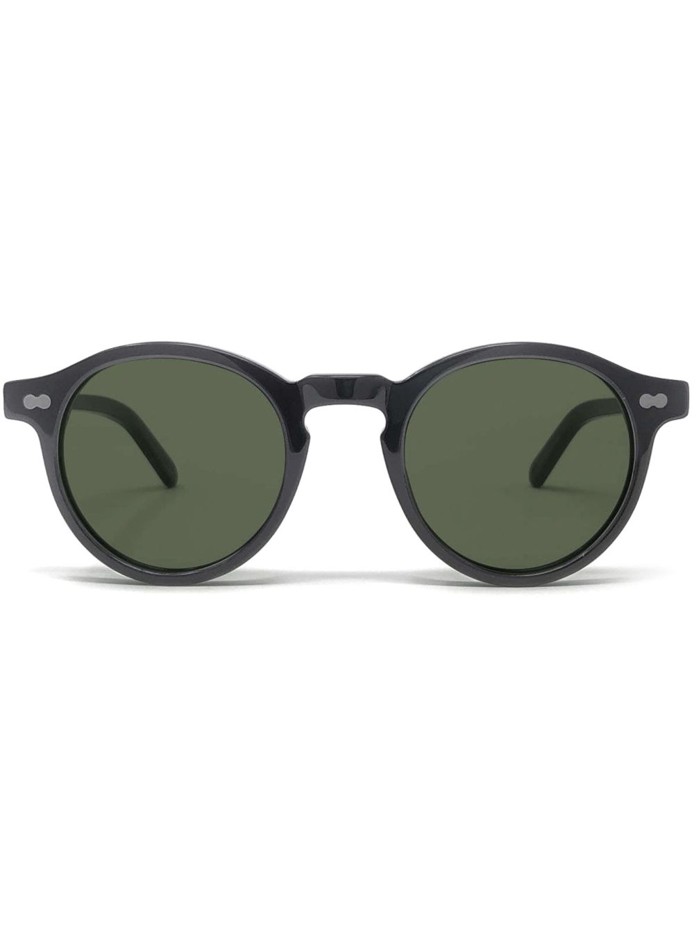 Moscot 圆框太阳眼镜 - 黑色