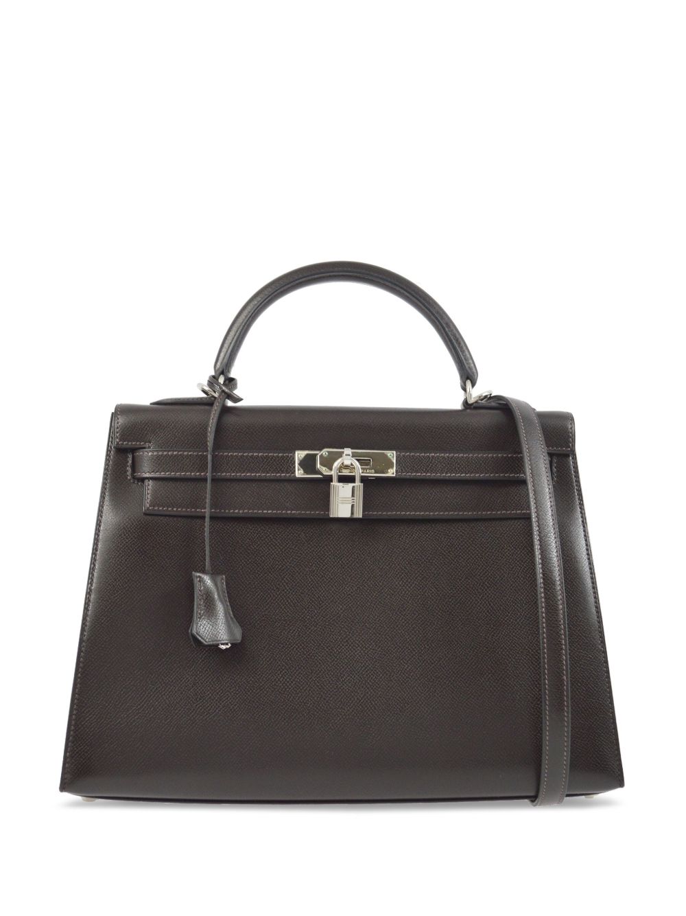 Hermès Pre-Owned Kelly 32 Sellier 两用手提包（2003年典藏款） - 褐色