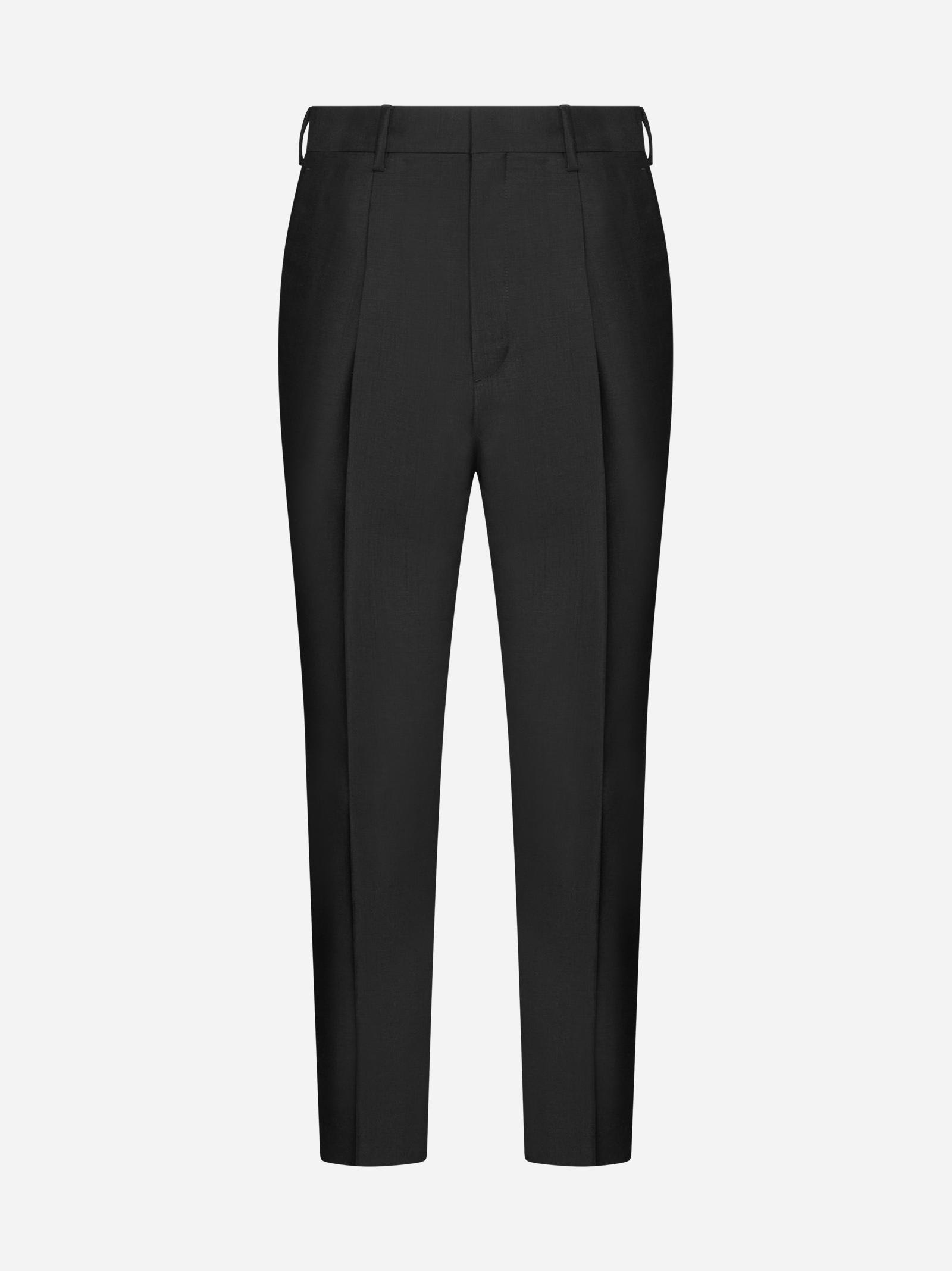 Prada Mohair And Wool Trousers