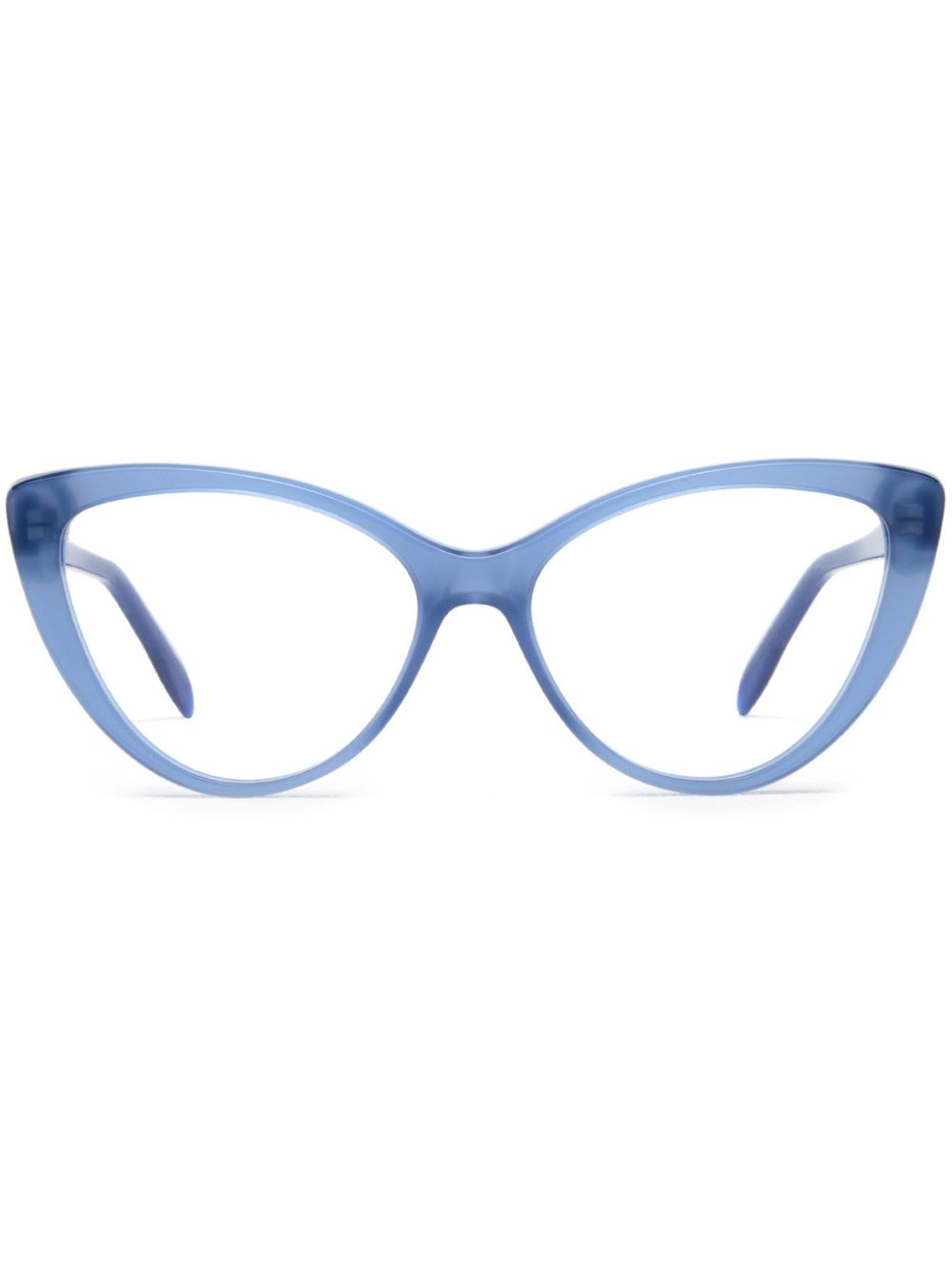 Alexander McQueen Eyewear 猫眼框眼镜 - 蓝色
