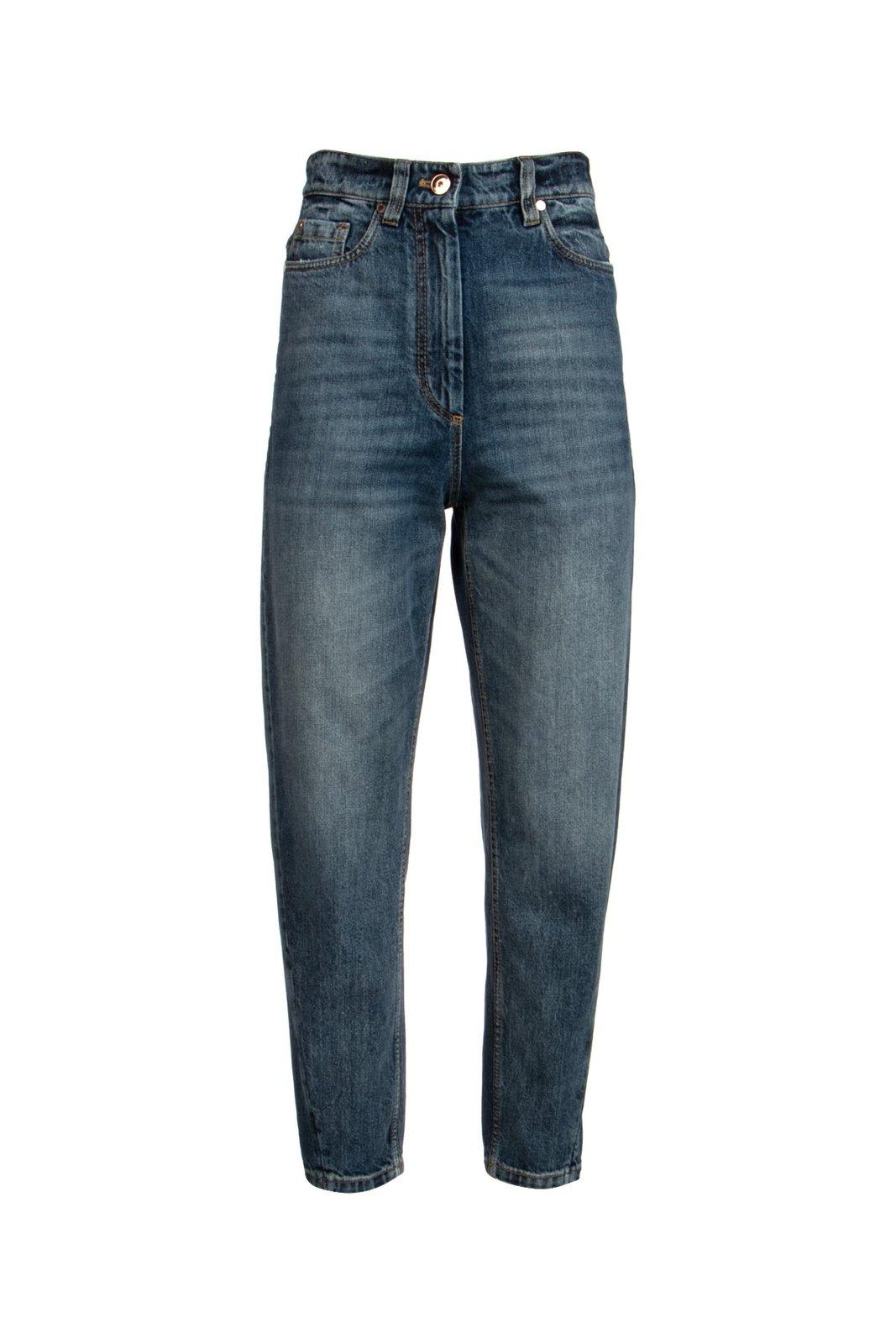 Brunello Cucinelli 高腰锥型牛仔裤
