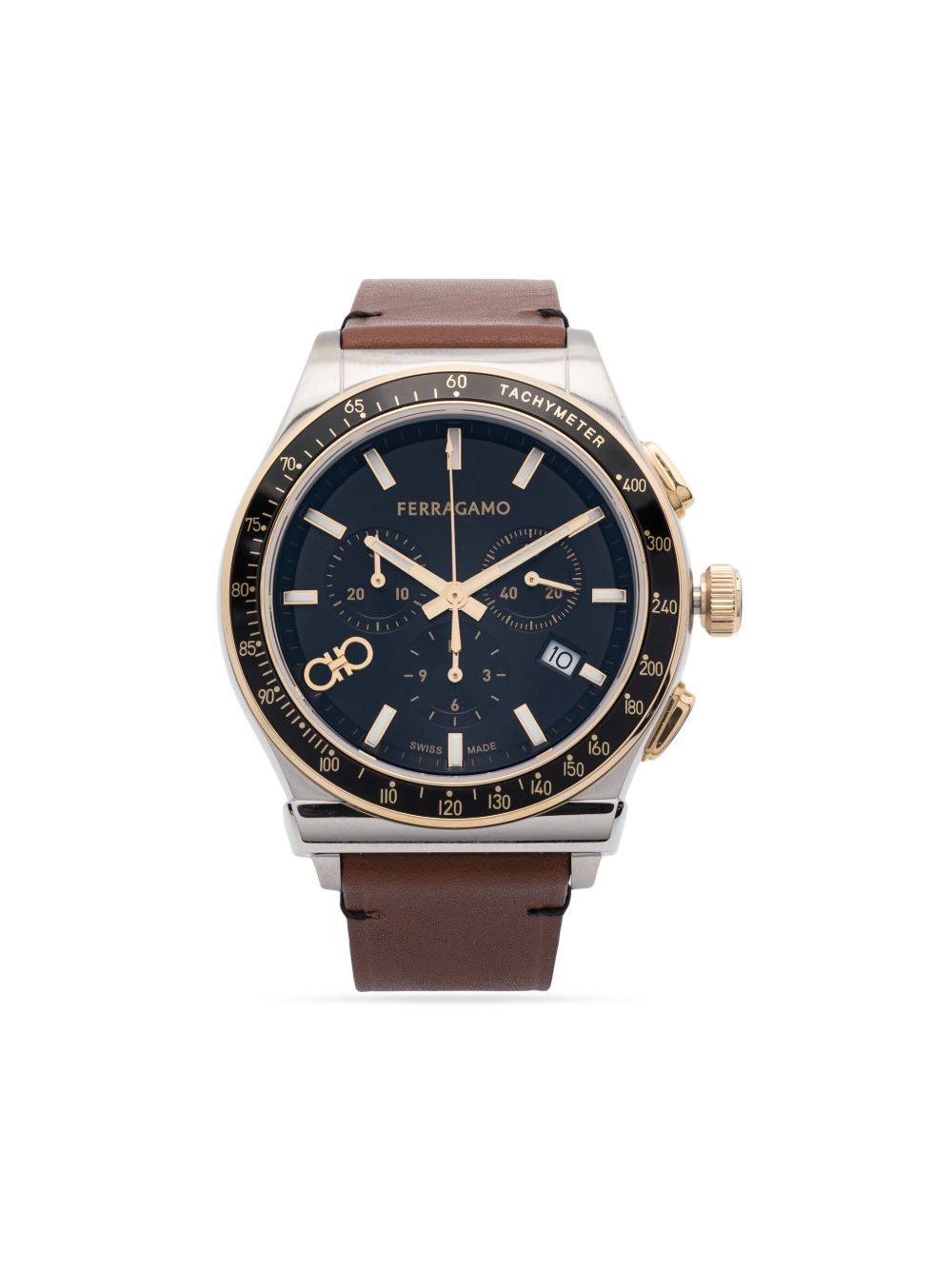 Ferragamo Chronograph 42毫米腕表（1927年典藏款） - 黑色