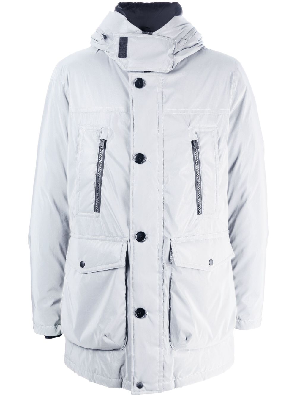 Woolrich Arctic 反光填充派克大衣 - 灰色